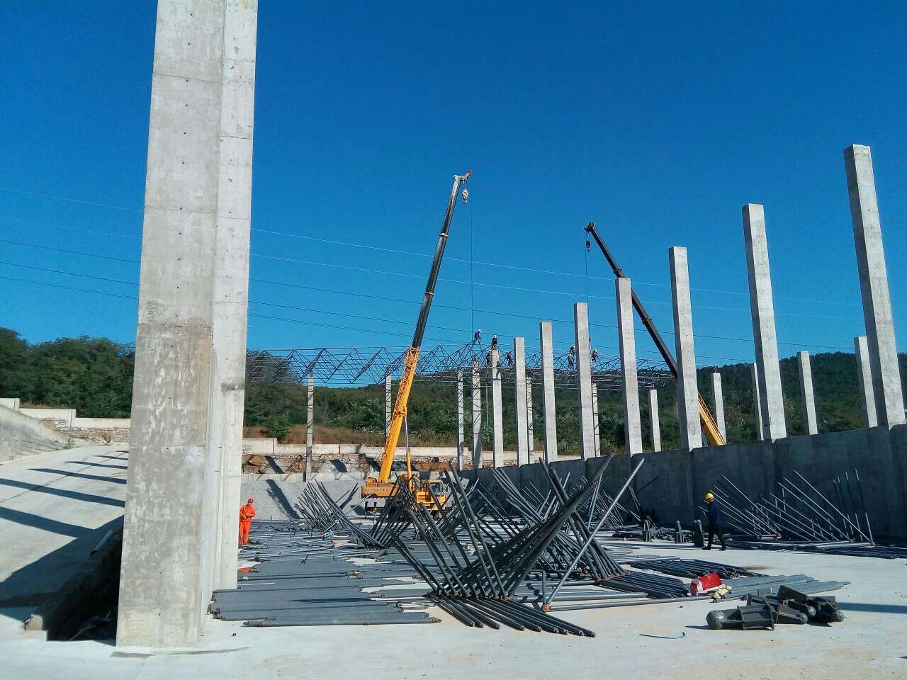 昌吉搅拌站网架